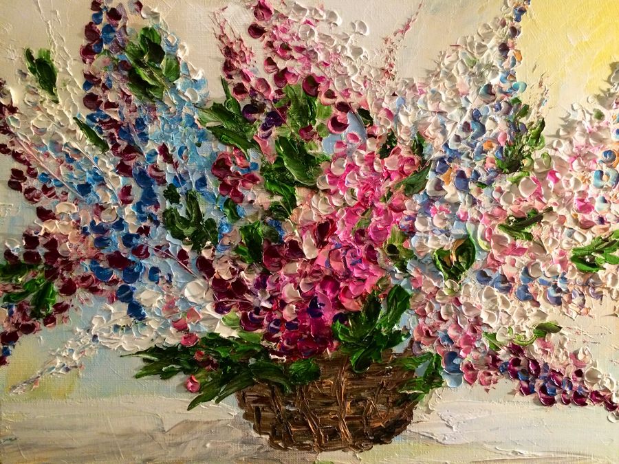 модерн масло живопись Lilac от Vera Tsepkova
