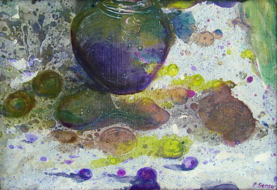 Abstract Oil painting Still Life by Elena Sense