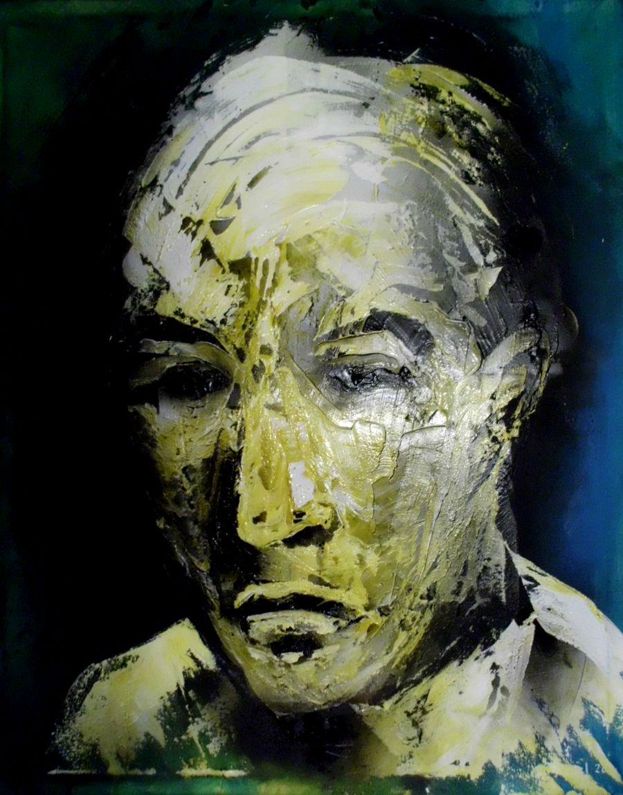 Expressionism Acrylic painting John Doe by Philippe Mendel