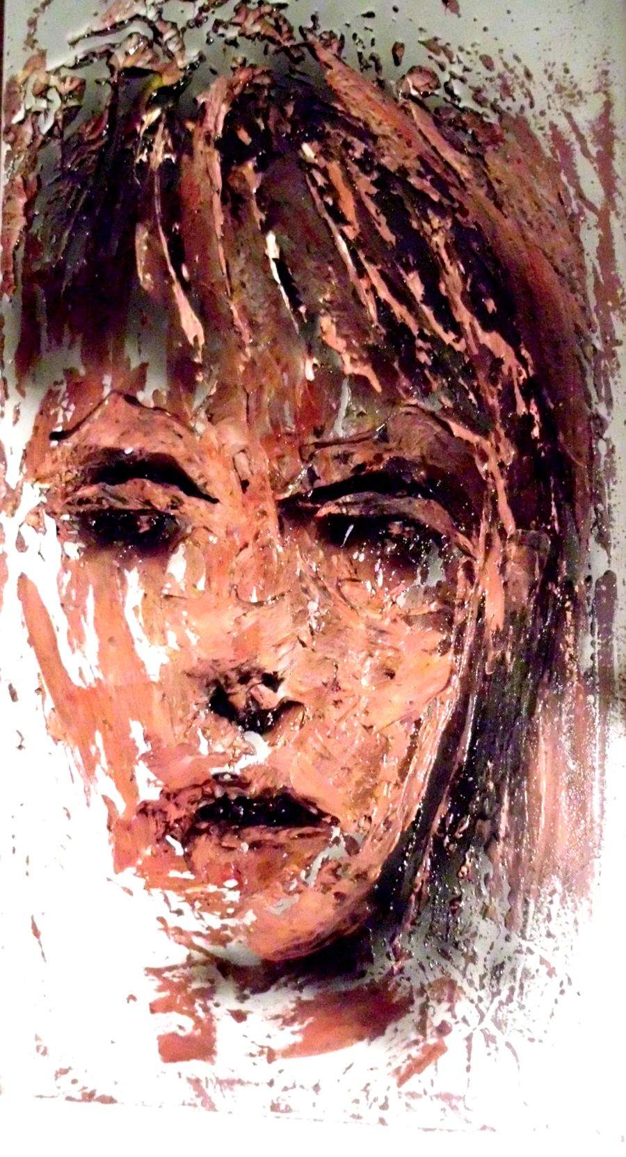 Contemporary Acrylic painting Worry by Philippe Mendel