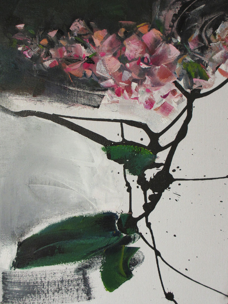 Realism Oil painting Etude with Orchid by Tensil