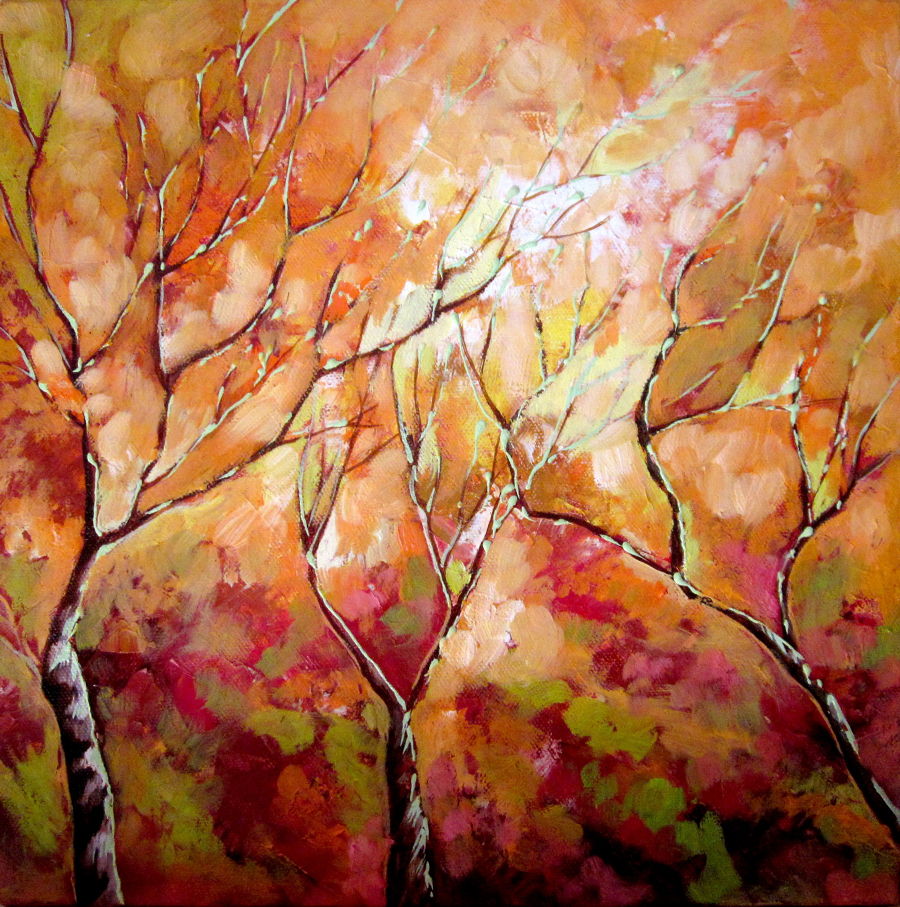 абстракция масло живопись Seasons 1 Nature Series от Bahadur Singh