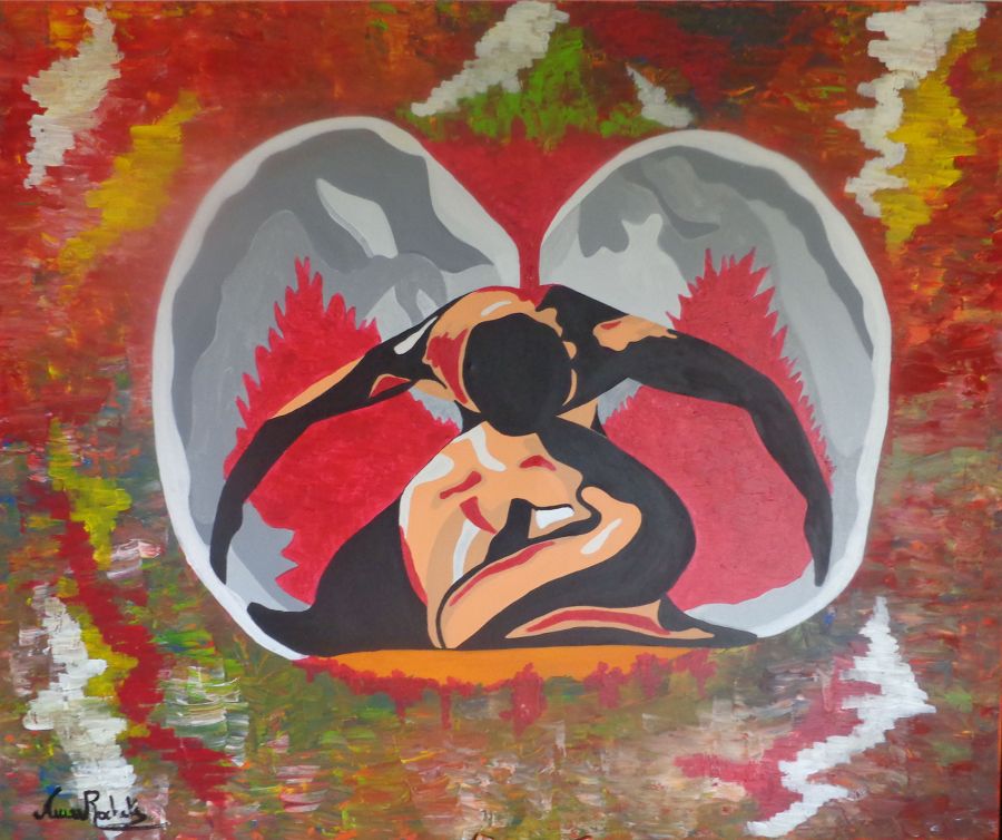 современный акрил живопись Guardian Angel от Anna Rocheta