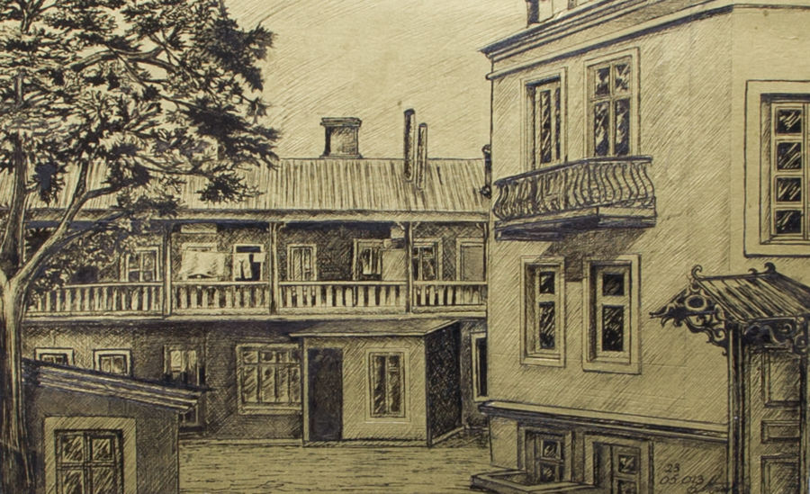 современный смешанная техника живопись Odessa motives от Nikolay Matvienko