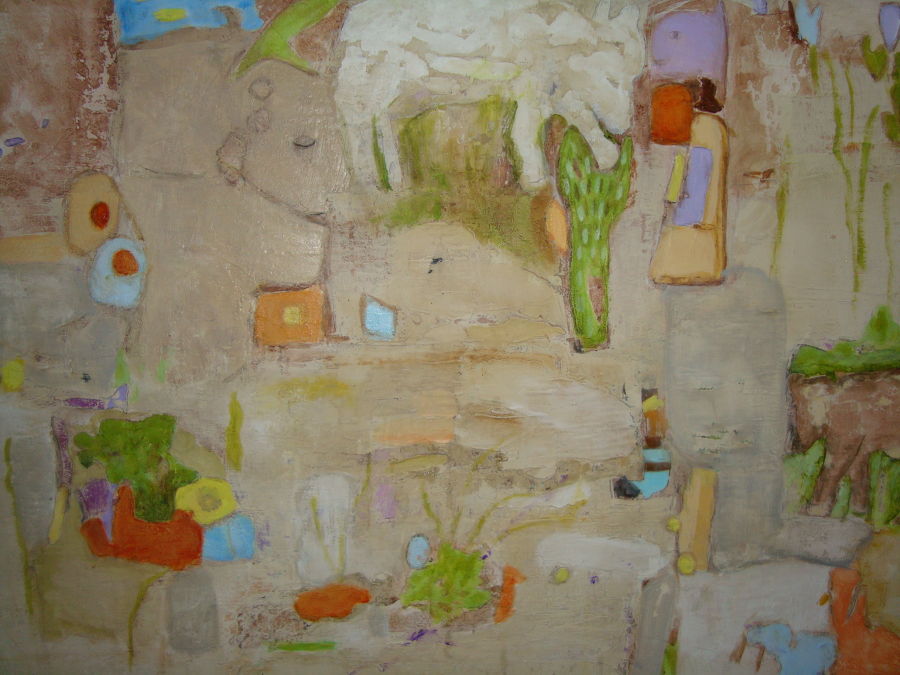 абстракция акрил живопись Excavation от Rosa Hollmann