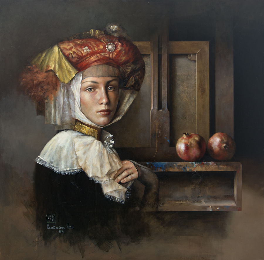 Realism Oil painting Still life portrait by Konstantin Kachev