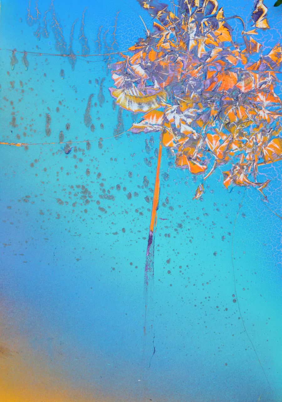 абстракция аэрозольная краска живопись Flight от Denysenko Maksym