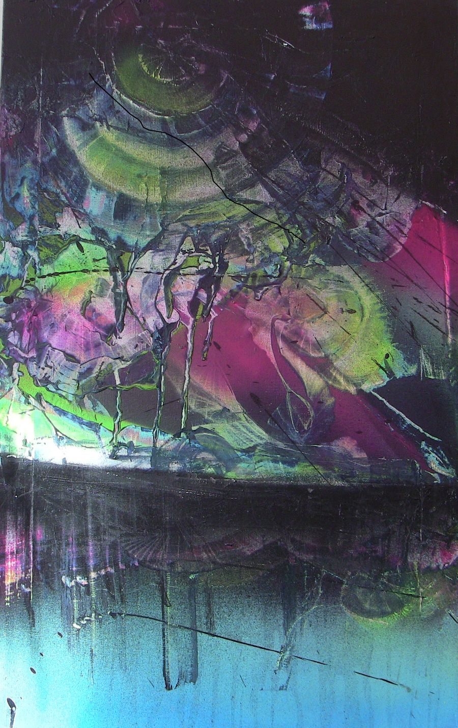 абстракция аэрозольная краска живопись Movement от Denysenko Maksym