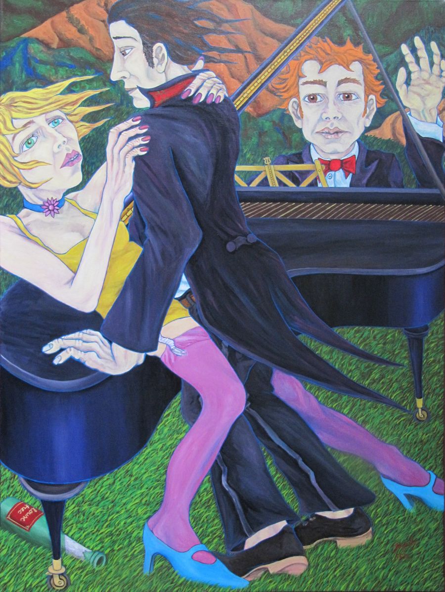 Pop Art Acrylic painting Piano III by Gabriel Heimler