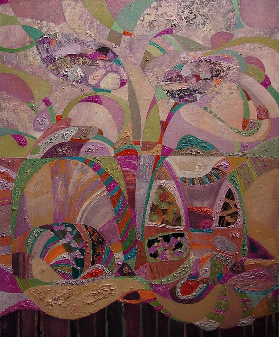абстракция масло живопись &quot;Violet dream&quot; от Tetiana Shuliak