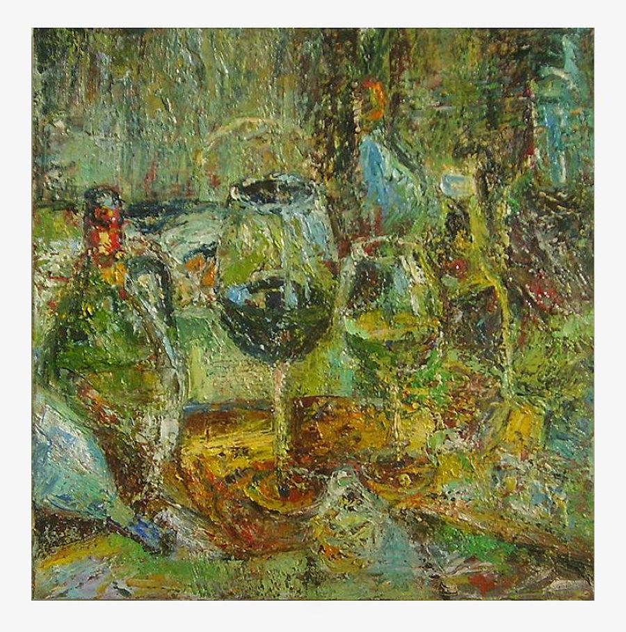 Abst. Expressionism Mixed Media painting Still Life by agektor