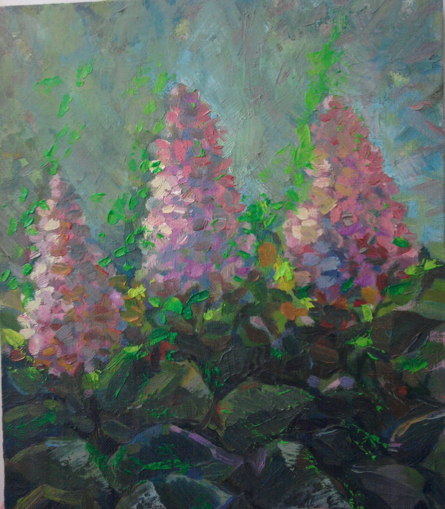 реализм масло живопись Lilac Flowers от sergienko roman