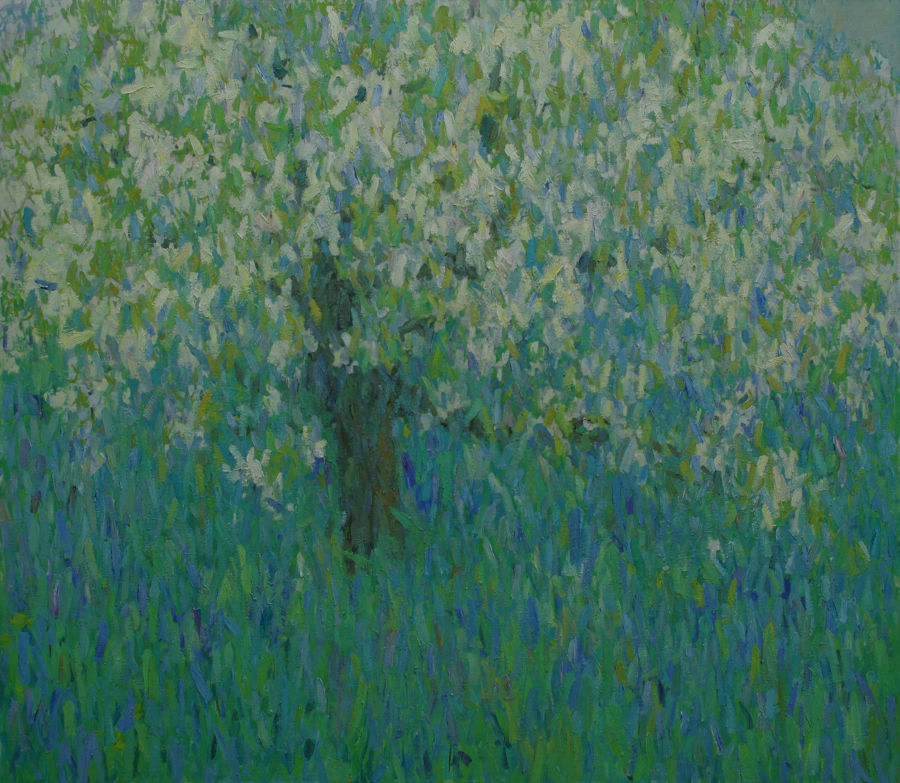 Impressionism Oil painting Blossom by Glib Franko